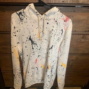 abercrombie paint splatter moletom com capuz